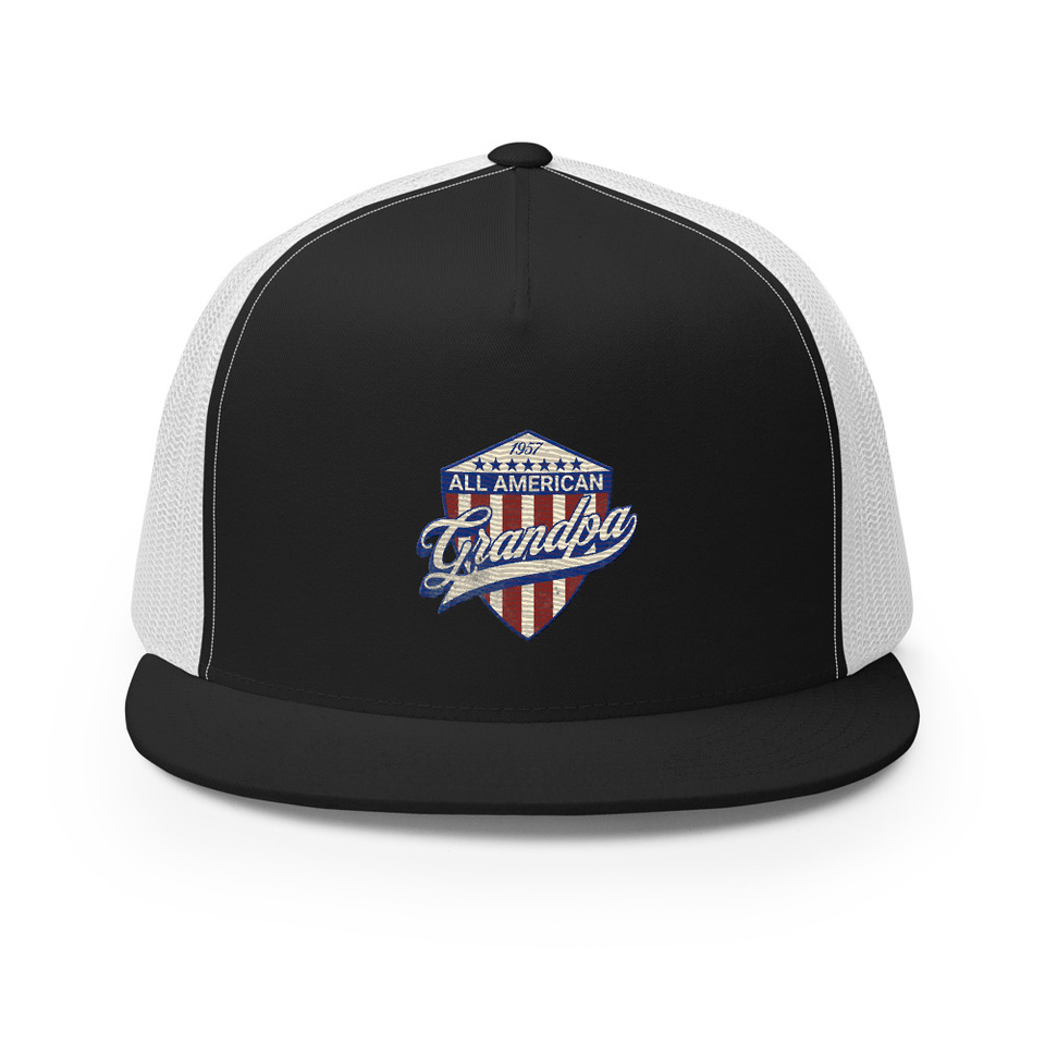 all american grandpa 5 Panel Trucker Cap