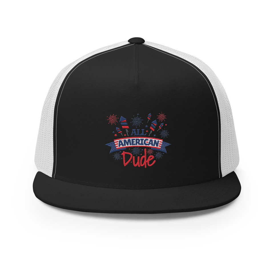 All American 5 Panel Trucker Cap