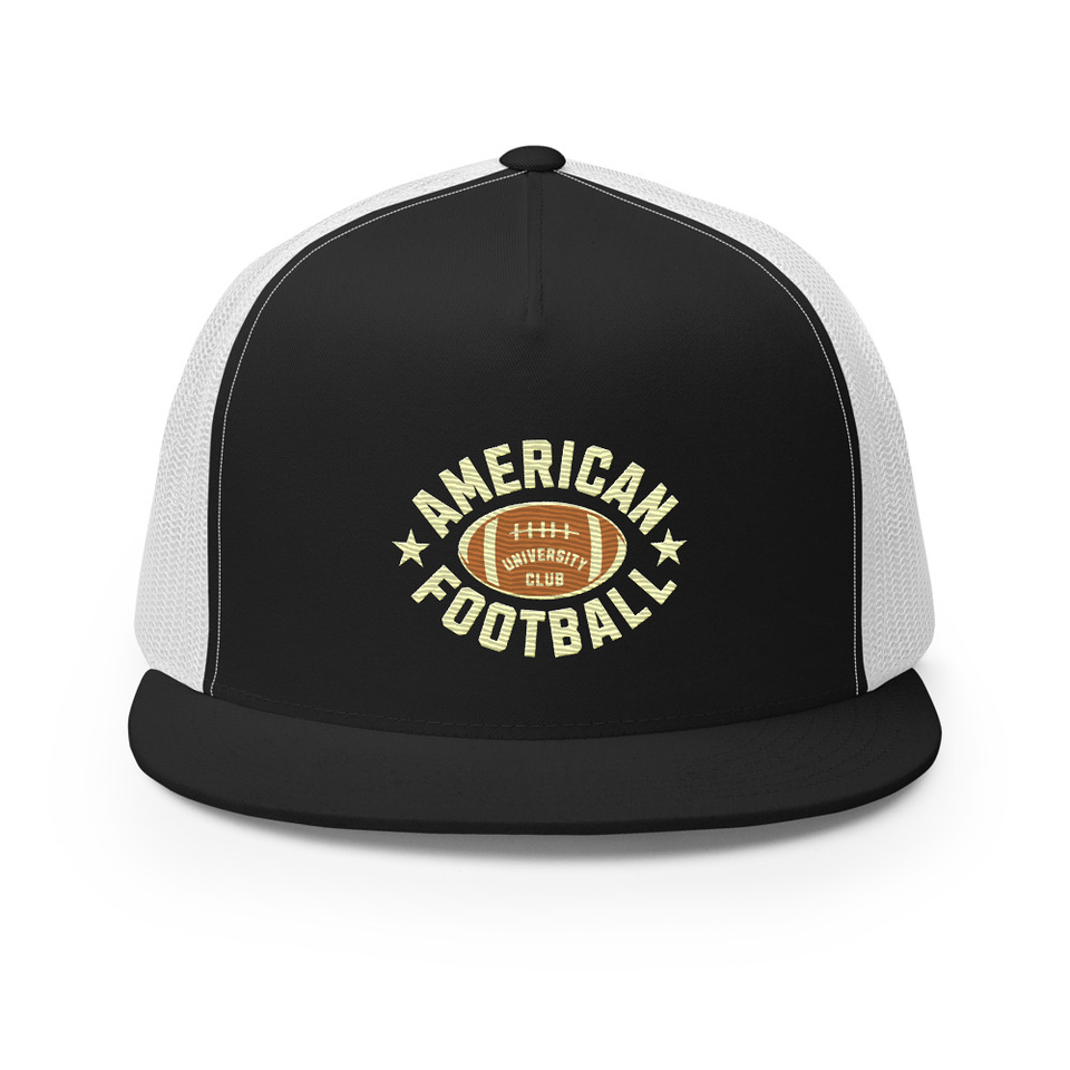 American Football - Athletic Sports 5 Panel Trucker Cap
