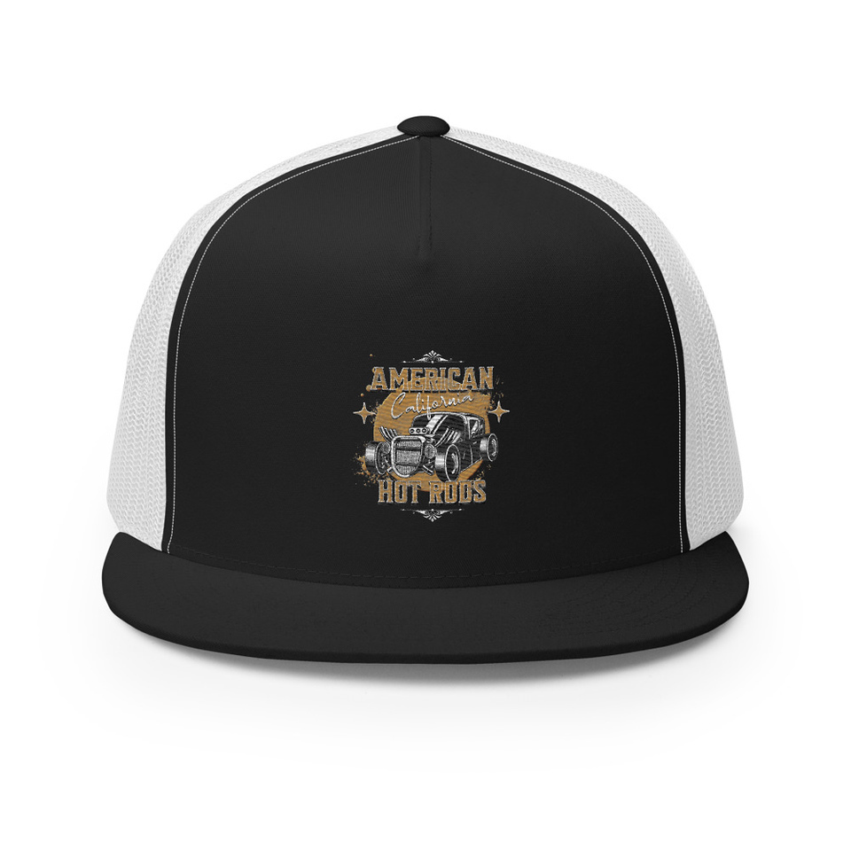 American Hot Rods 5 Panel Trucker Cap