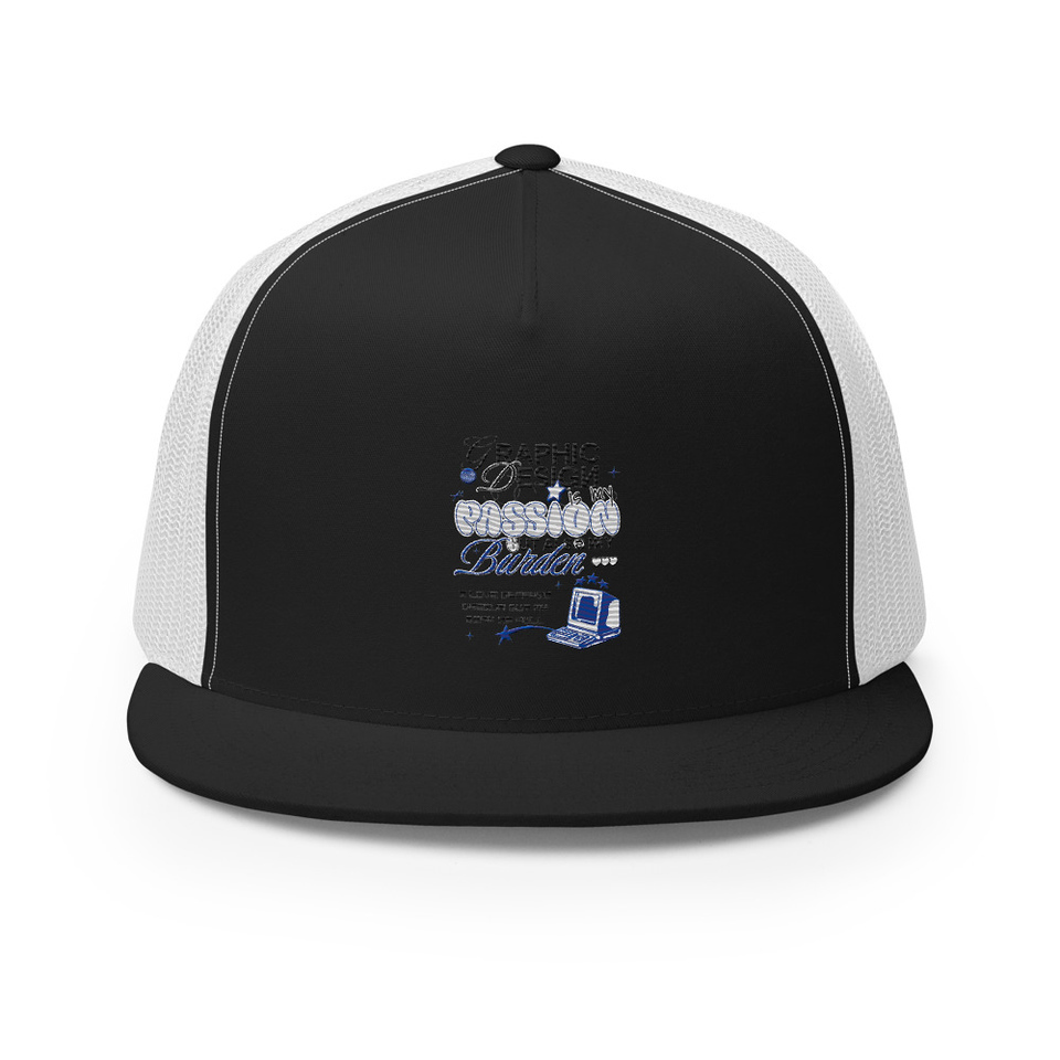 Anti-design  5 Panel Trucker Cap