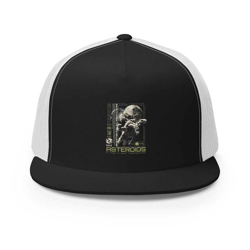 Asteroids 5 Panel Trucker Cap
