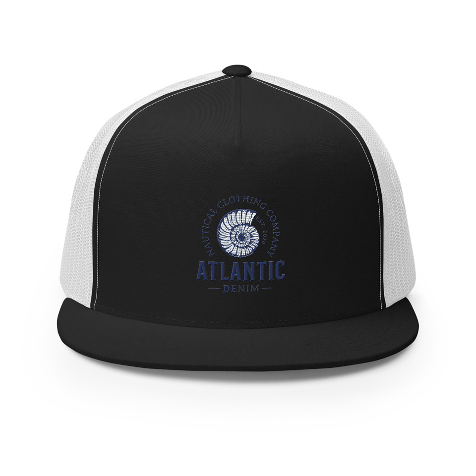 Atlantic Denim - Nautical 5 Panel Trucker Cap