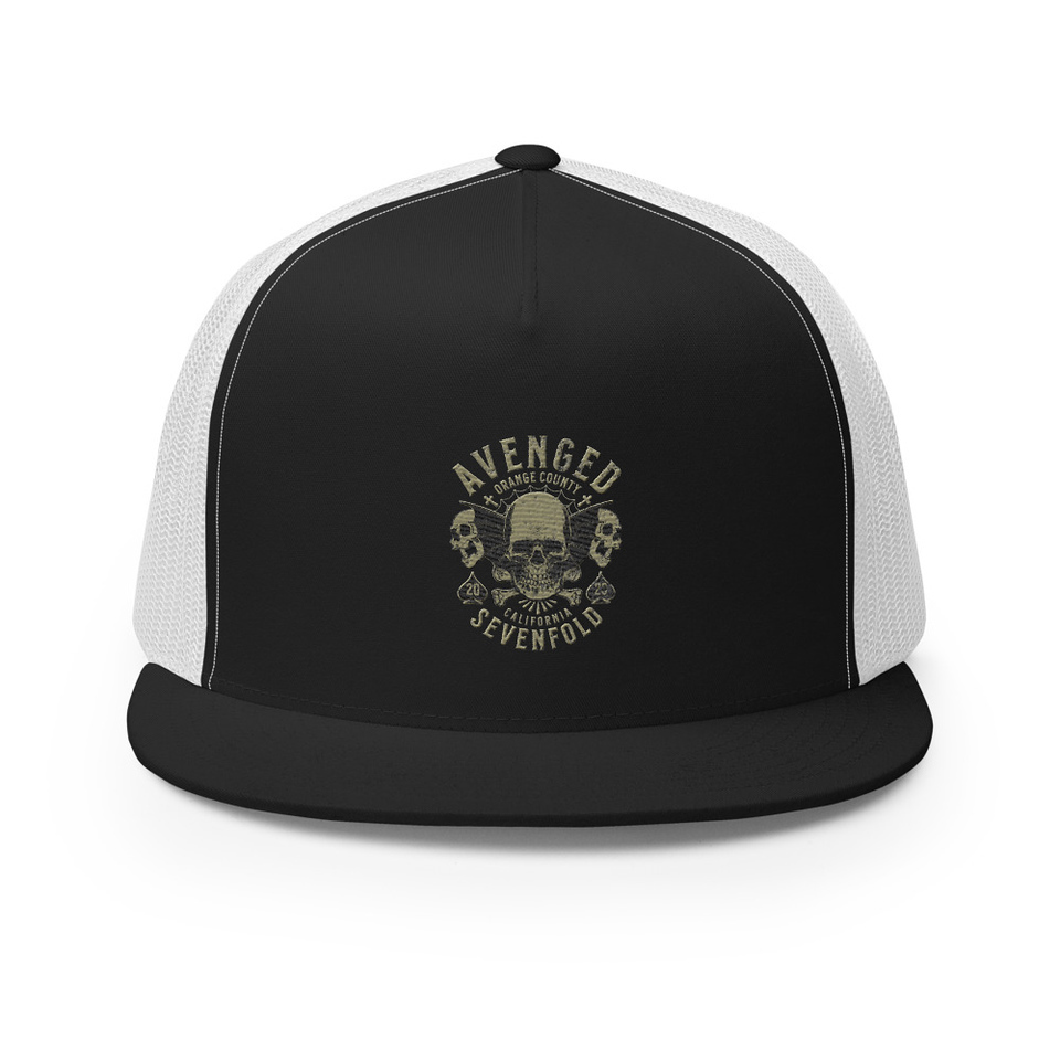 AVENGED SEVENFOLD 5 Panel Trucker Cap