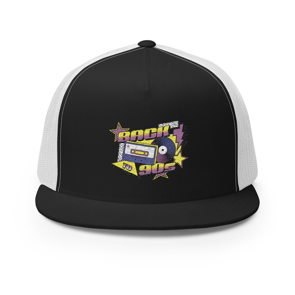Back to 90s 5 Panel Trucker Cap