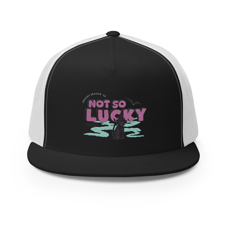 Bad Luck Kitty - Halloween 5 Panel Trucker Cap