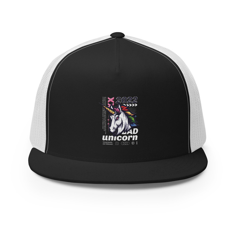 Bad Unicorn - Horse 5 Panel Trucker Cap