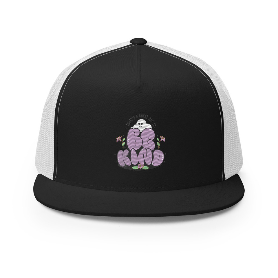 Be Kind 5 Panel Trucker Cap