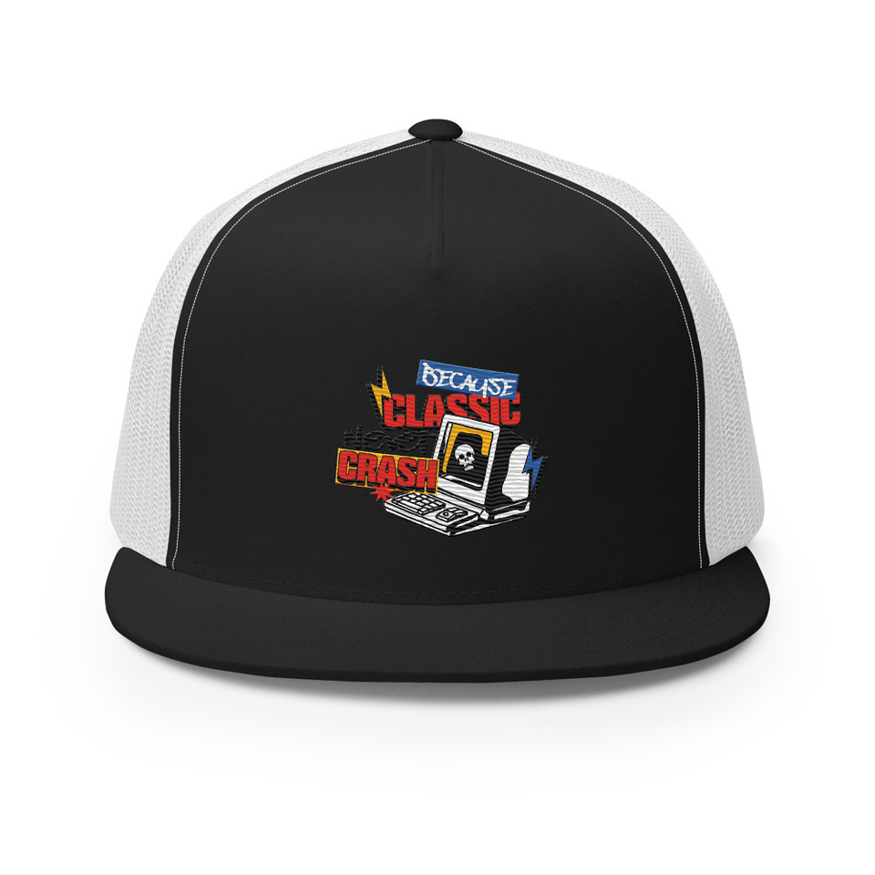 Because Classic Never Crash 5 Panel Trucker Cap