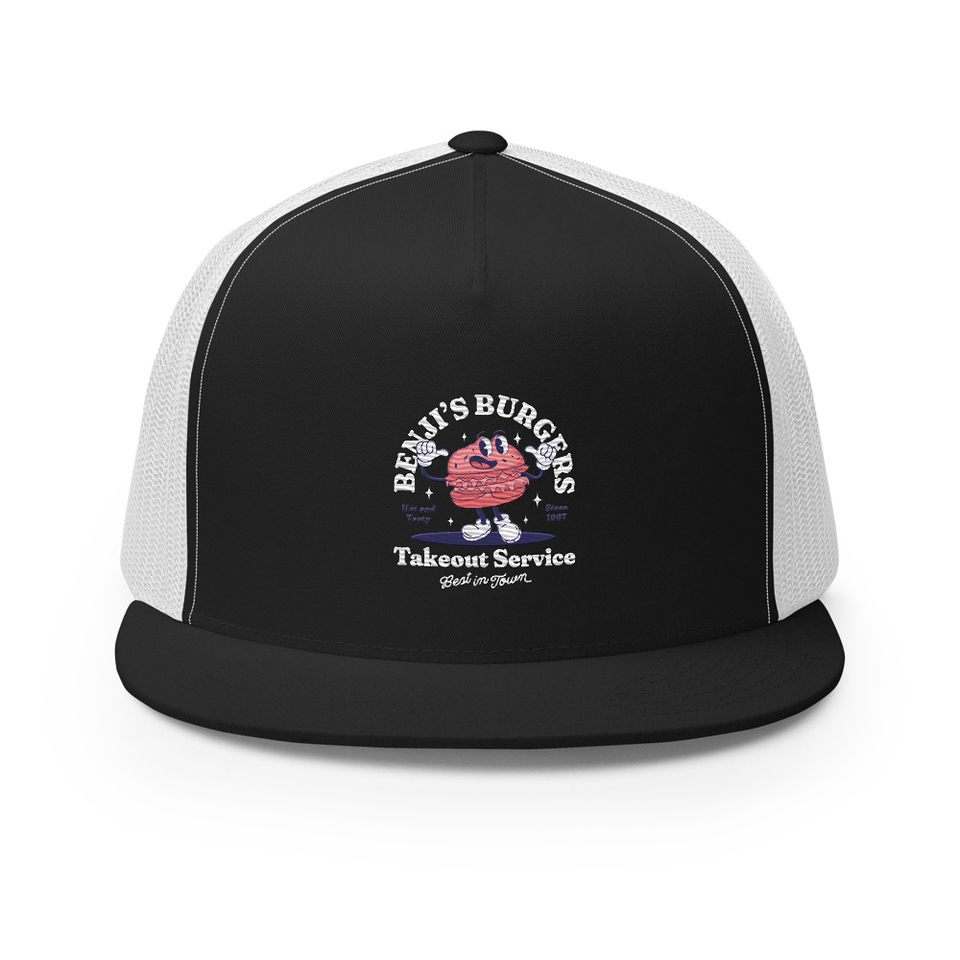 Benji's Burgers - Fast Food 5 Panel Trucker Cap