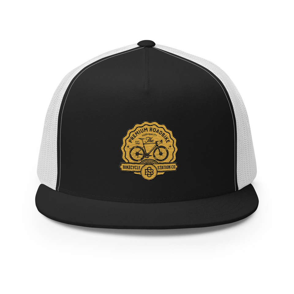 Bikecycle Station Co. - Sports 5 Panel Trucker Cap