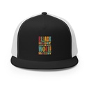 Black History Is World History - Colorful Typography 5 Panel Trucker Cap