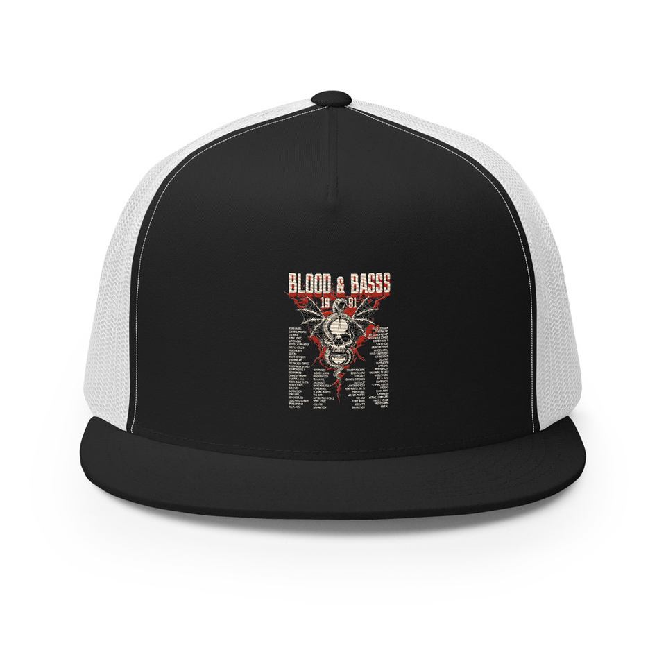 Blood & Basss - Snake and Skull 5 Panel Trucker Cap