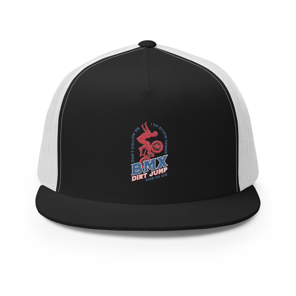 BMX Dirt Jump - Extreme Sports 5 Panel Trucker Cap