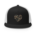 Boho Girl Poster 5 Panel Trucker Cap