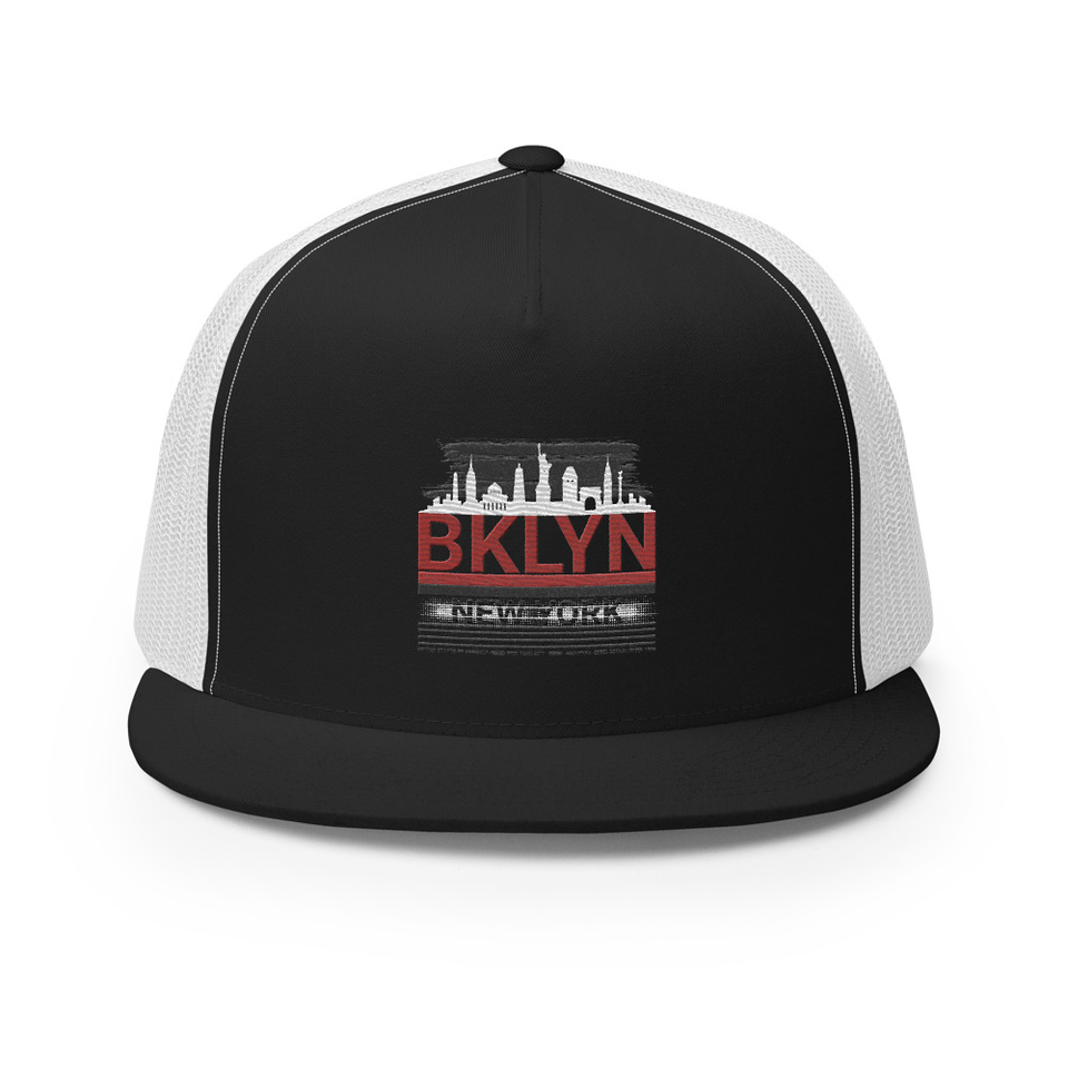 Brooklyn -New York   5 Panel Trucker Cap