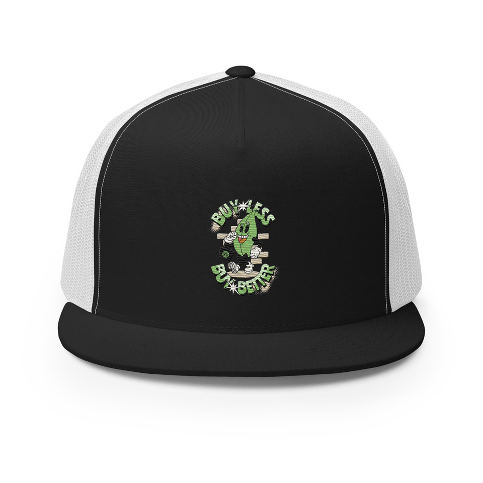 Buy Less- Buy Better 5 Panel Trucker Cap