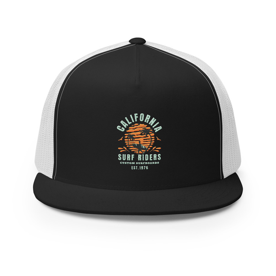 California Surf Riders - Beach 5 Panel Trucker Cap