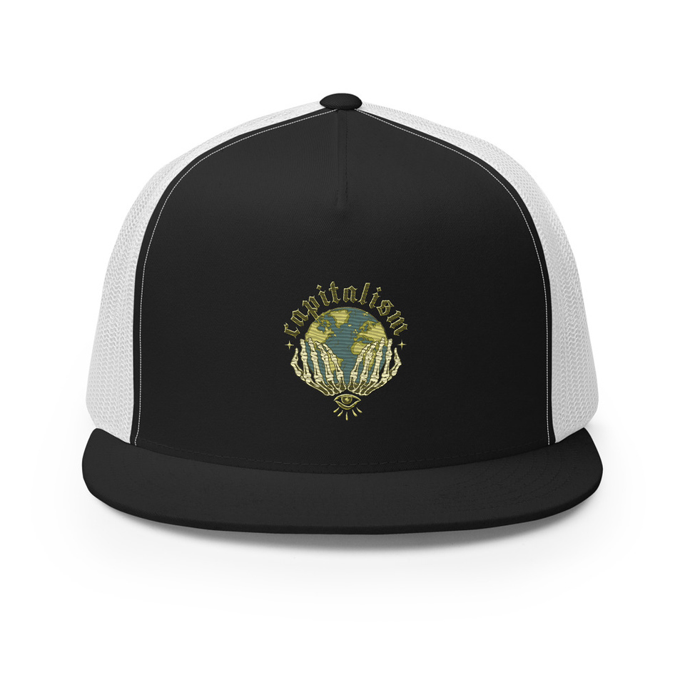 Capitalism - Earth 5 Panel Trucker Cap
