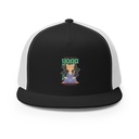 Cat Yoga - Cute Meditation 5 Panel Trucker Cap