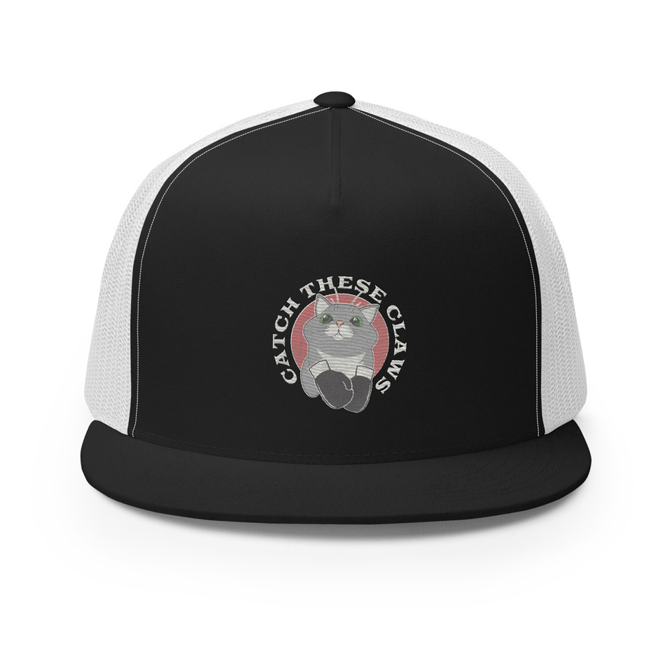 Catch These Claws - Cute Cat 5 Panel Trucker Cap