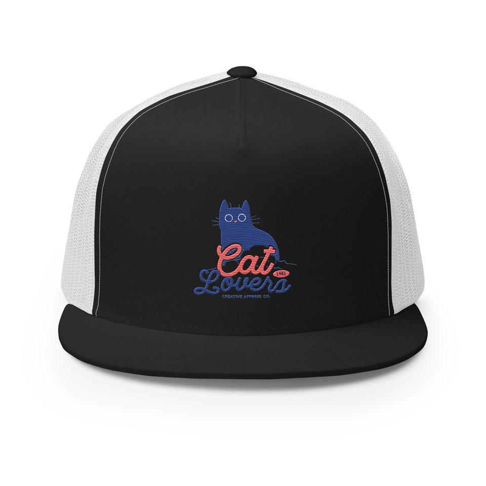 Cats Lovers 5 Panel Trucker Cap