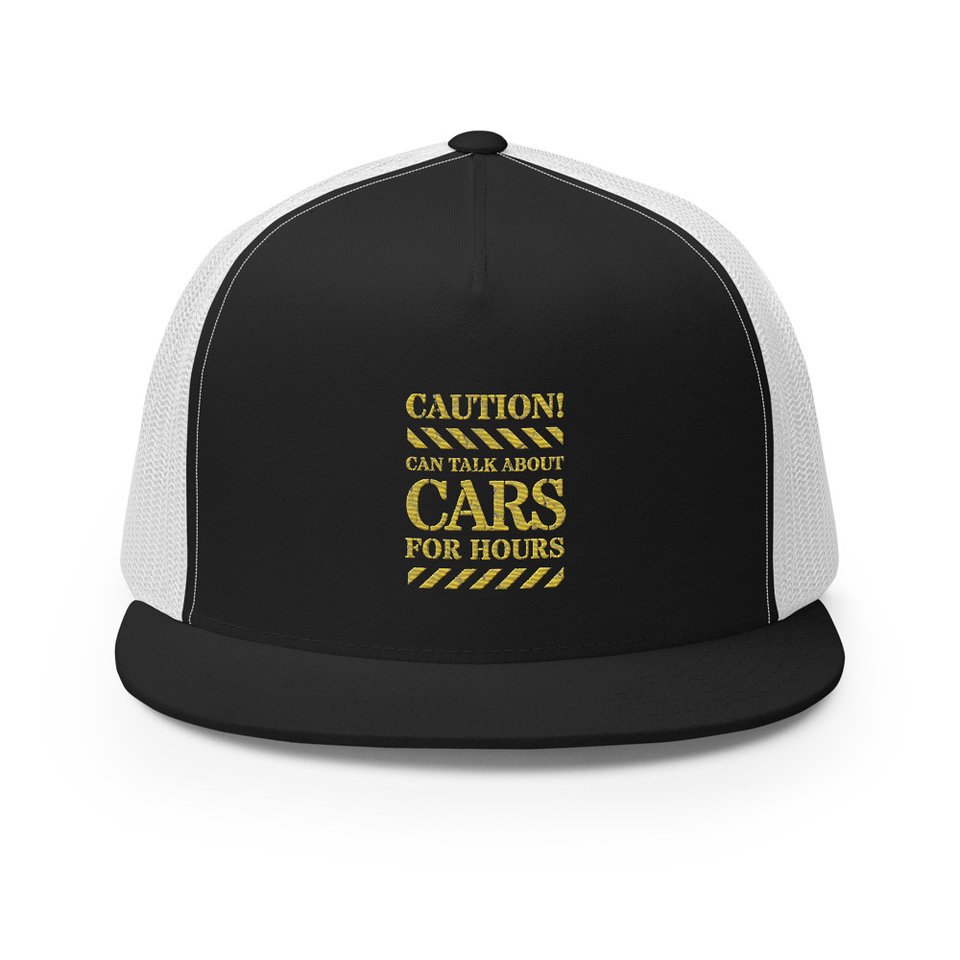Caution Signs - Yellow Traffic Sign 5 Panel Trucker Cap