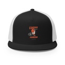 Coffee Break Cartoon Retro 90s  5 Panel Trucker Cap