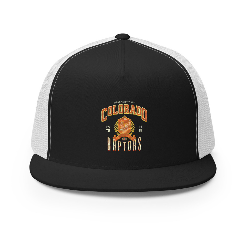 Colorado Raptors - Rugby Sports Team 5 Panel Trucker Cap