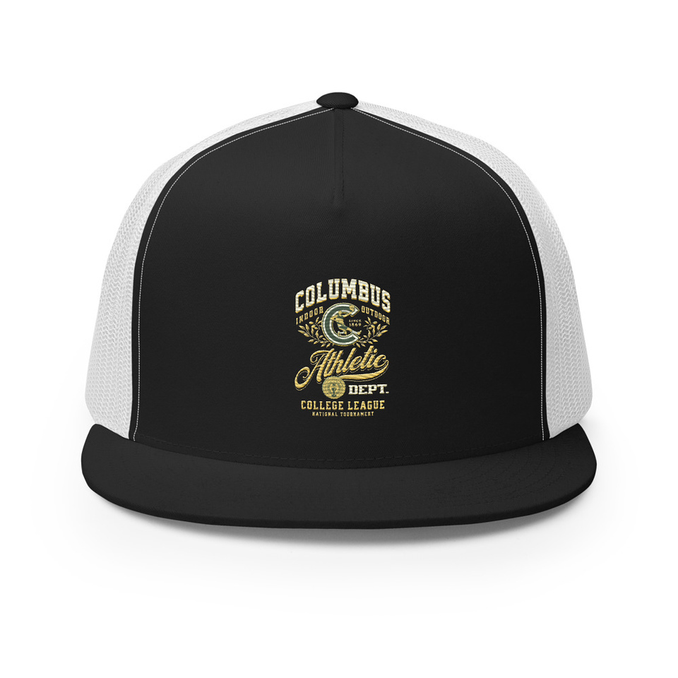 Columbus Athletic 5 Panel Trucker Cap