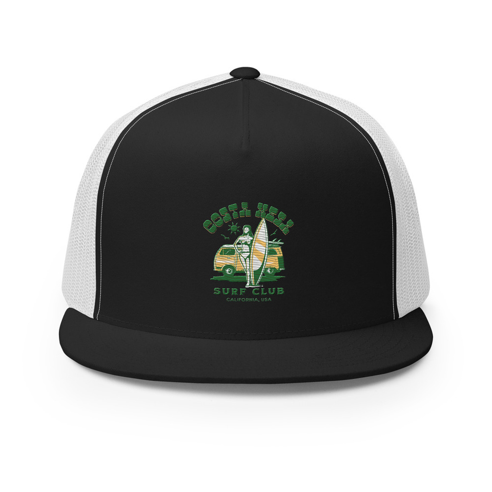 Costa Mesa Surf Club - Campervan 5 Panel Trucker Cap