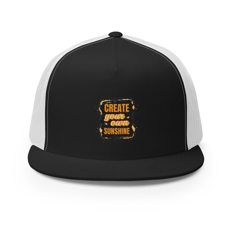 Create your own Sunshine 5 Panel Trucker Cap