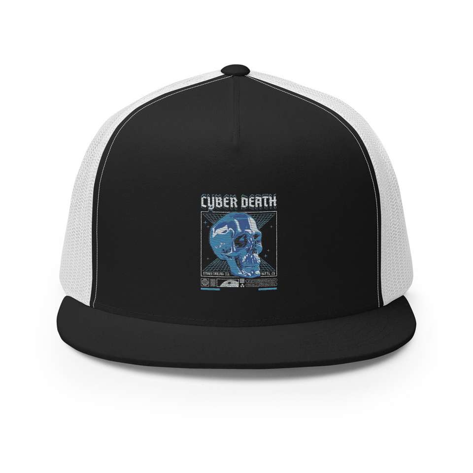 Cyber Death - Skull 5 Panel Trucker Cap
