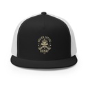 DEAD BEFORE DECAF 5 Panel Trucker Cap