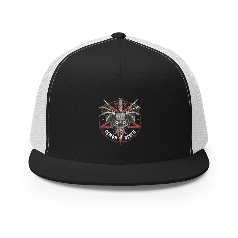 DEMON DEATH 5 Panel Trucker Cap