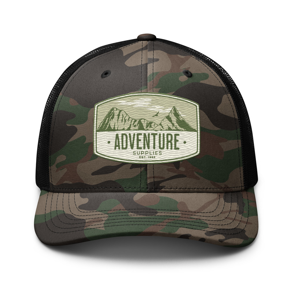Adventure Supplies - Mountain Camouflage Trucker Hat