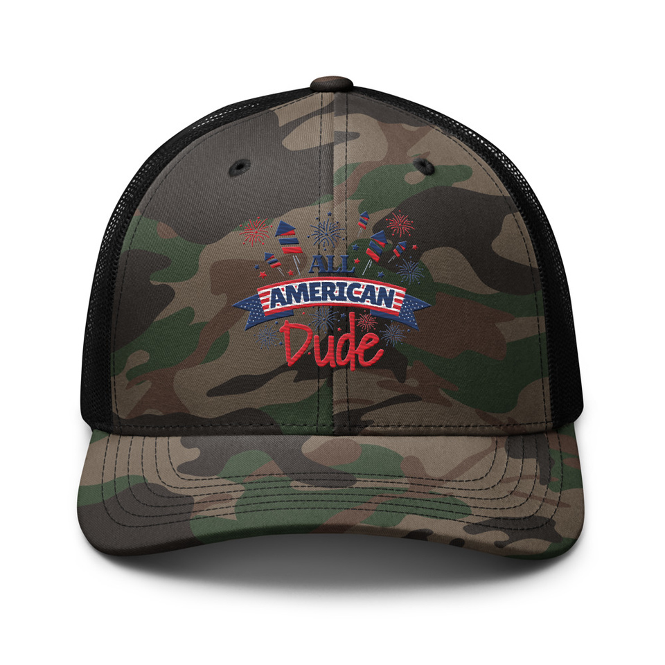 All American Camouflage Trucker Hat