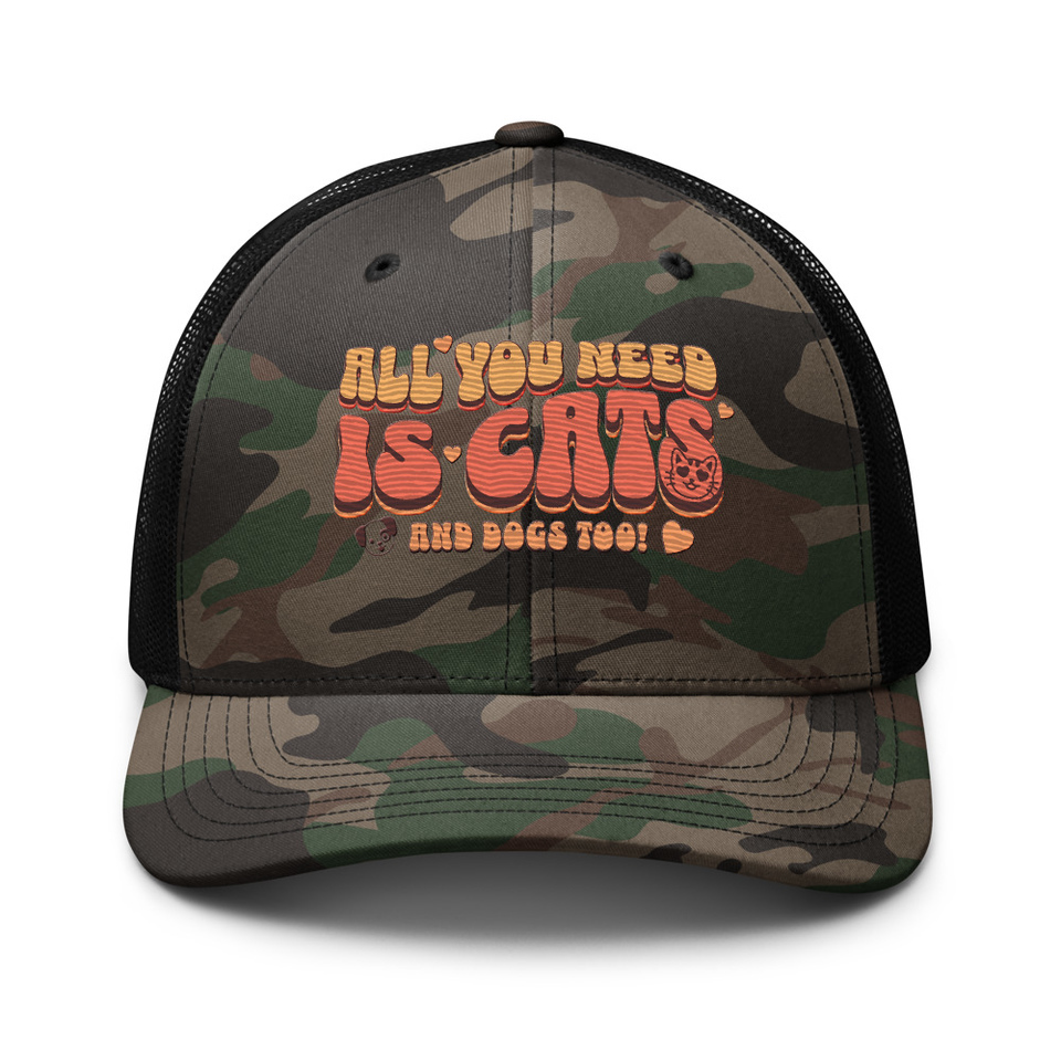 All You Need Camouflage Trucker Hat