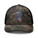 American Biker for Life Camouflage Trucker Hat