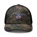American Eagle Badge Camouflage Trucker Hat