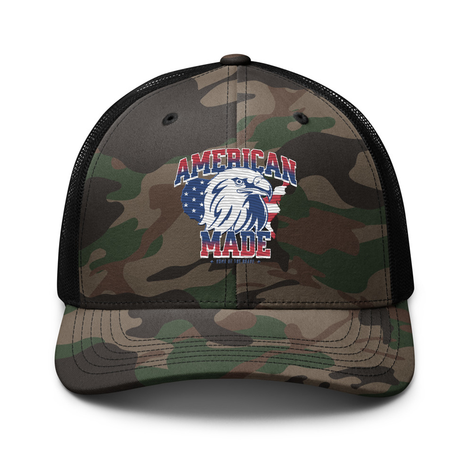 American Made Camouflage Trucker Hat