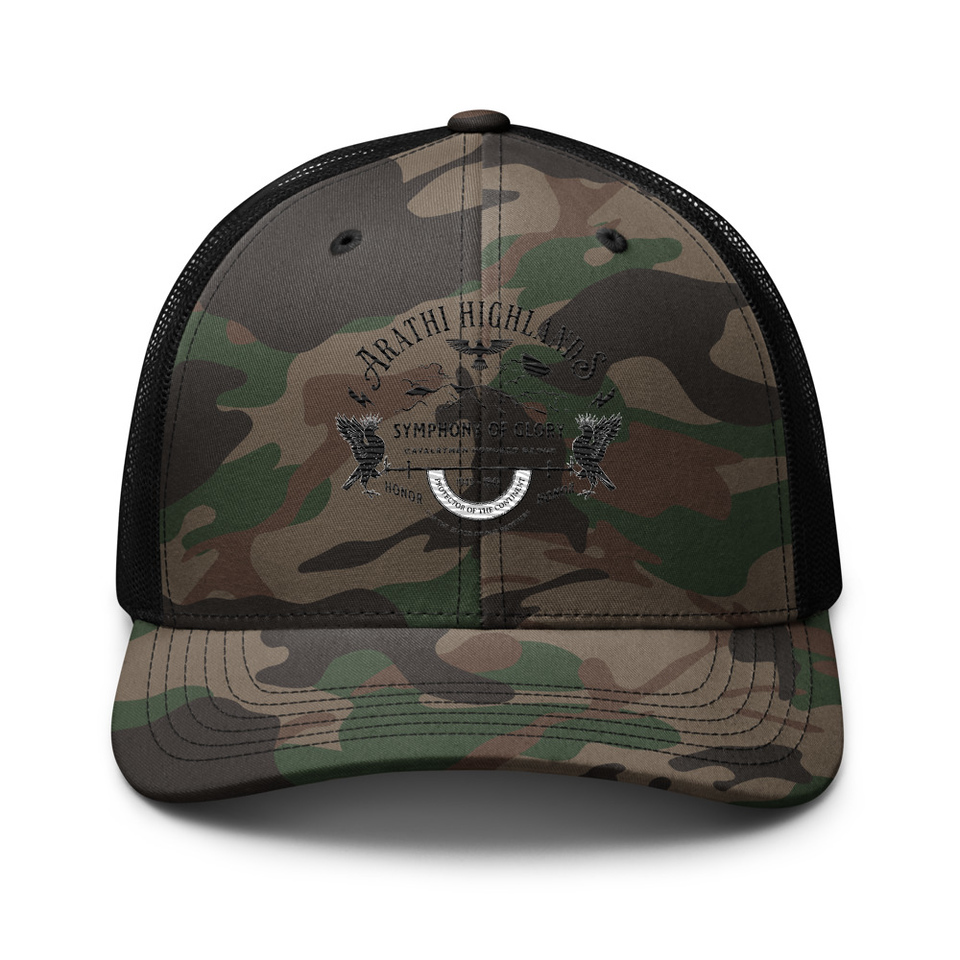 Arathi Honor Badge - Veteran Camouflage Trucker Hat