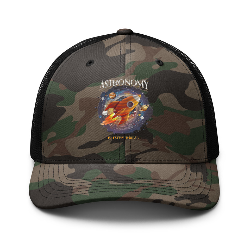 Astronomy in Every Thread Camouflage Trucker Hat