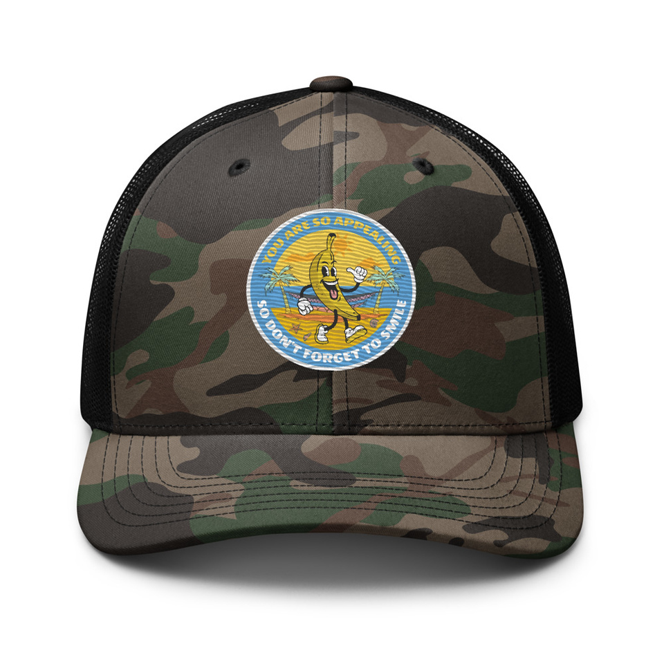 Banana project _-) Camouflage Trucker Hat