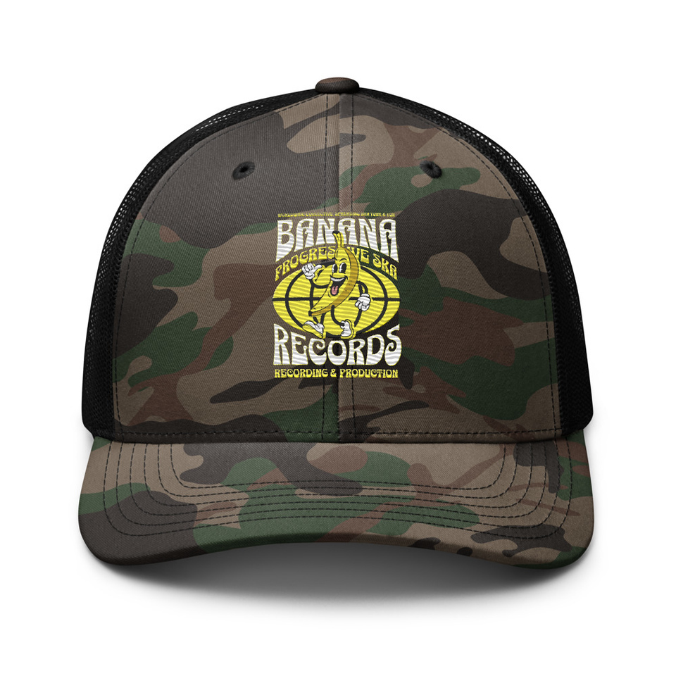 Banana Records - Comic Character Camouflage Trucker Hat