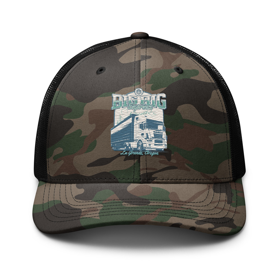 Big Rig Express Camouflage Trucker Hat
