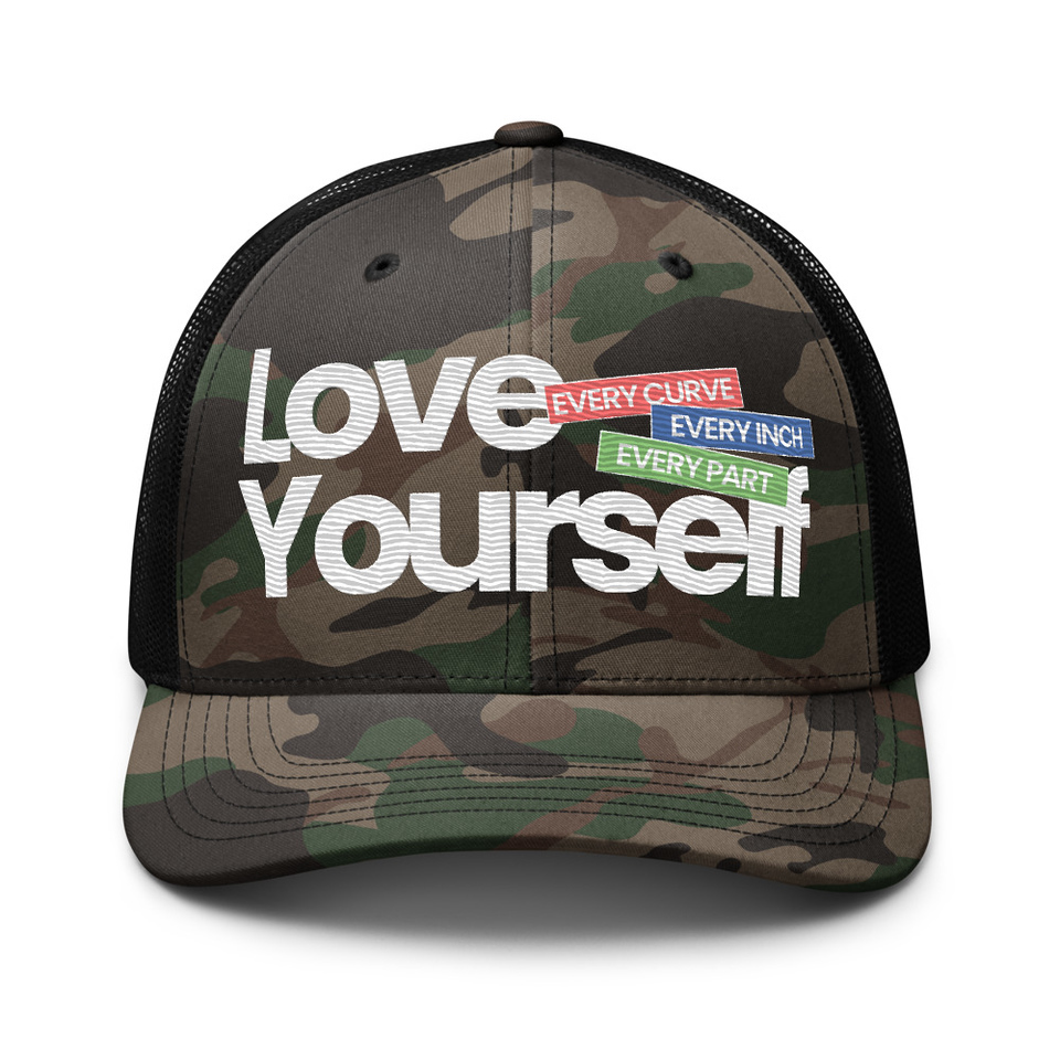 Body Positivity Camouflage Trucker Hat