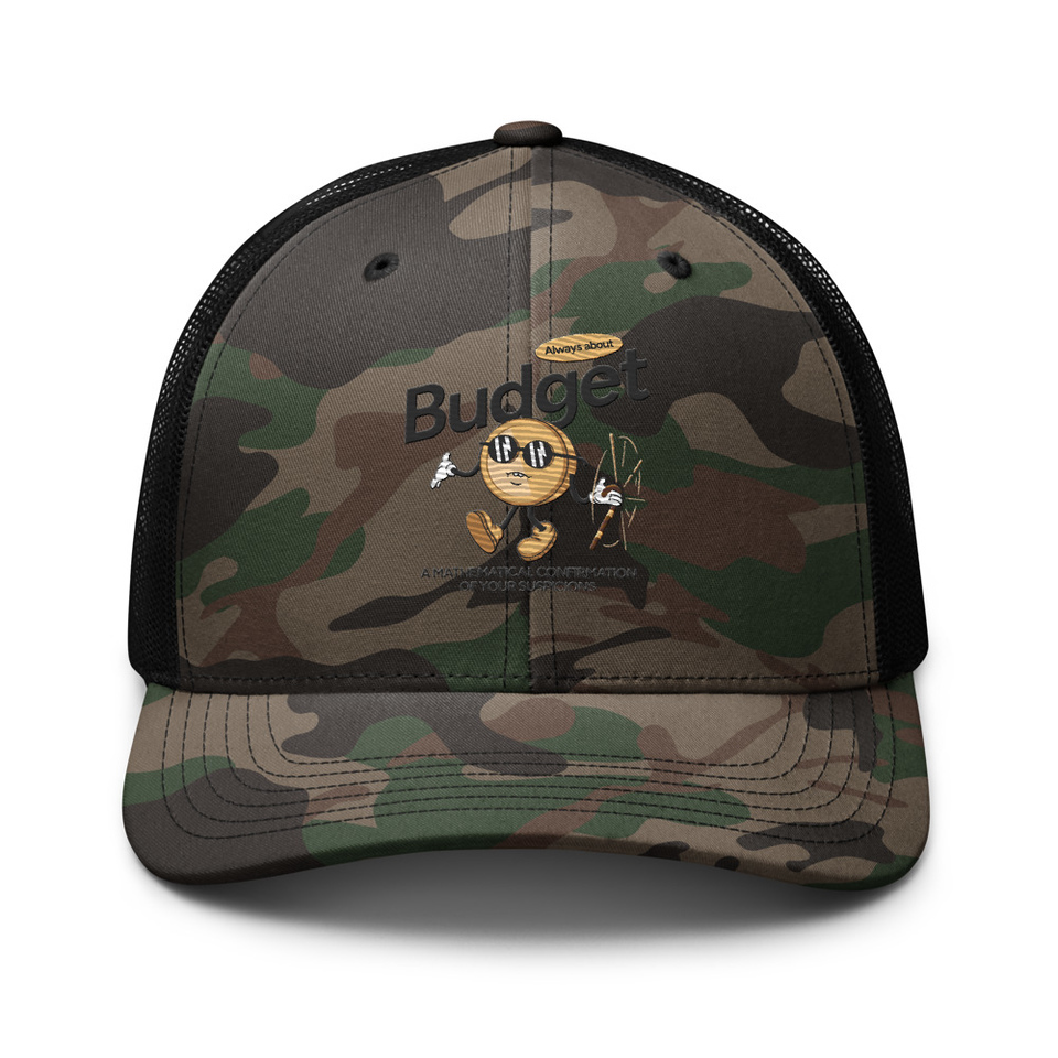 Budget Camouflage Trucker Hat