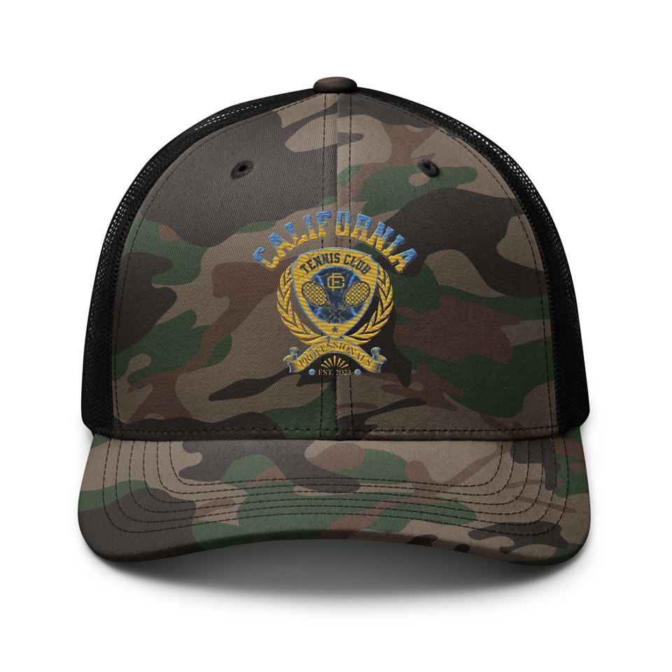 CALIFORNIA TENNIS PROFESSIONALS Camouflage Trucker Hat
