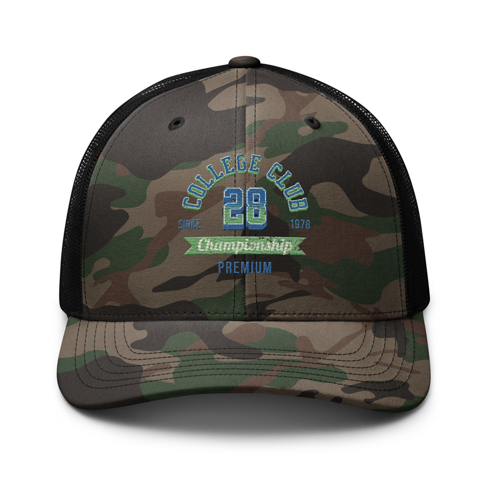 CC 28 Camouflage Trucker Hat